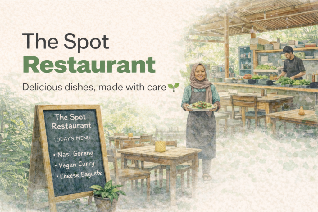 Café and restaurant at The Spot Kuta Lombok